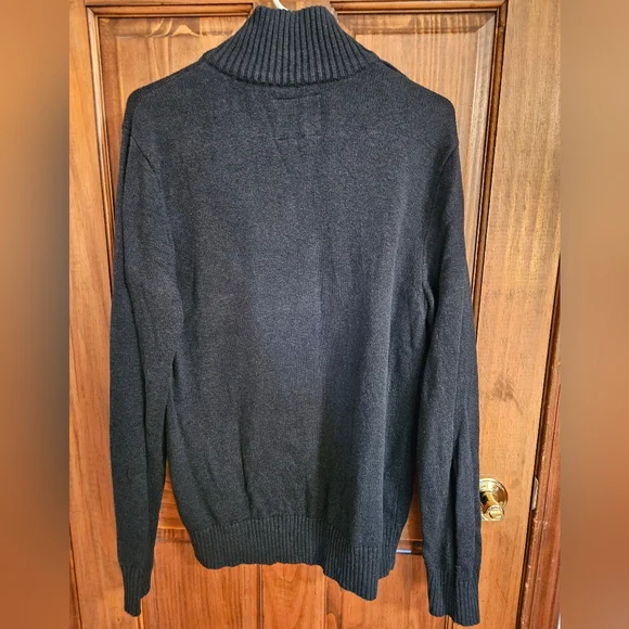 American Eagle Outfitters Forest Green 1/4 Zip Sweater - Picture 2 of 4